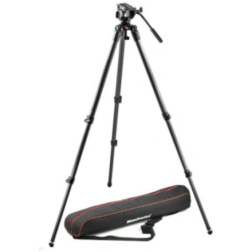 MANFROTTO karbona statīvs MVK500C ar video galvu