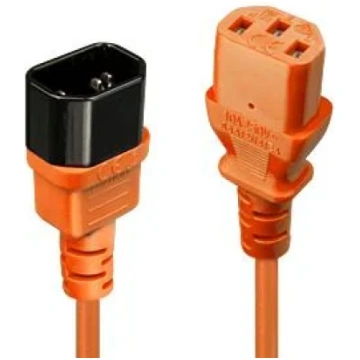 CABLE POWER IEC EXTENSION 2M/ORANGE 30475 LINDY