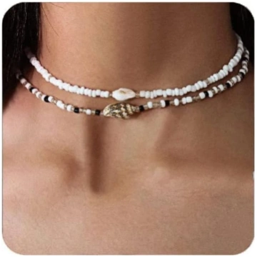 Lameybrt Muschelkette choker kette damen surferket