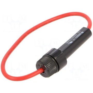 Fuse holder | 6.3x32mm | Imax: 15A | Leads: cables