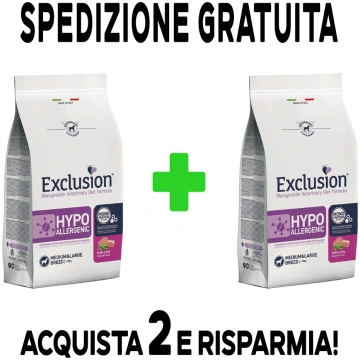 EXCLUSION - Hypoallergenic adulti cane - maiale e 