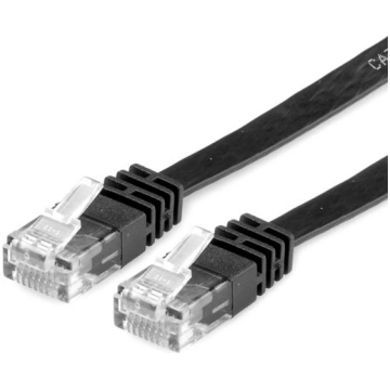 Value PatchCord UTP Kat.6 3m plaski czarny (21.99.