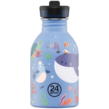 Pudele bērniem OCEAN FRIENDS ar salmiņu 24 Bottles