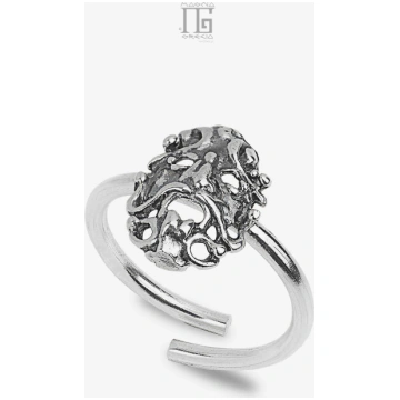 Anello in Argento con Maschera Apotropaica Cod. MG