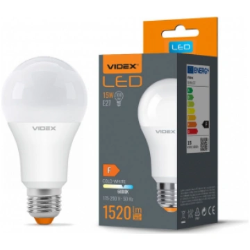LED Spuldze Videx E27, 15W, 1520 Lm, 6000K