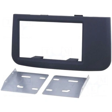 Radio mounting frame | Volvo | 2 DIN | black COMPO