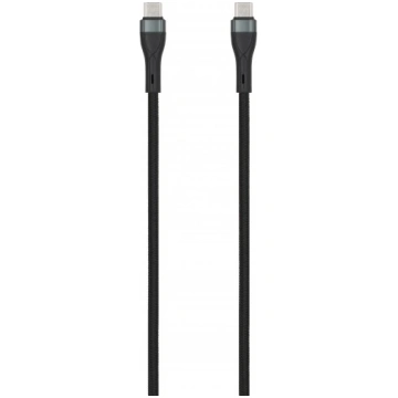 SEEK TOTI Type-C to Type-C 2m Braided Cable 3A Bla