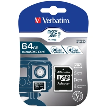 Verbatim Pro 64 GB MicroSDXC UHS Class 10 47042