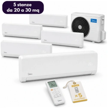 Midea Xtreme Pro Green Penta Split 12,31 kW per 5 