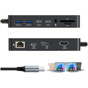 Microsoft Surface Thunderbolt 4 Dock 12-in-1 trīs 