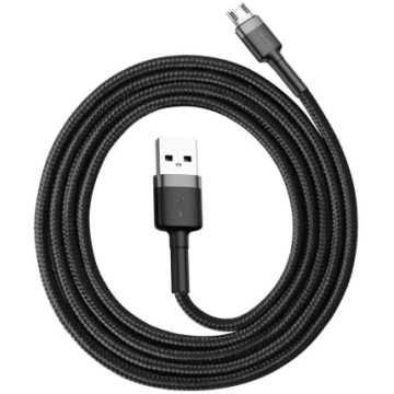 Vads Baseus, Micro USB/USB A, 100 cm, melna krās