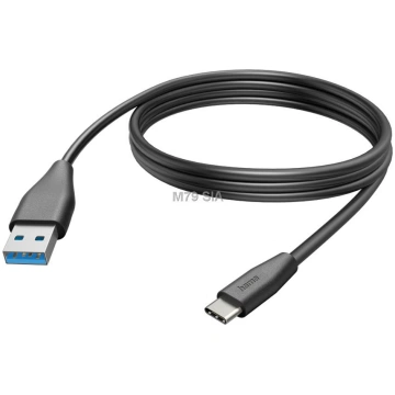 Hama Charging Cable USB-A - USB-C 3 m melna - Vads