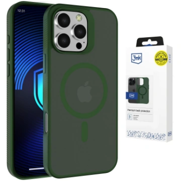 Apple iPhone 16 Pro Max - 3mk Smoke MagCase Green 