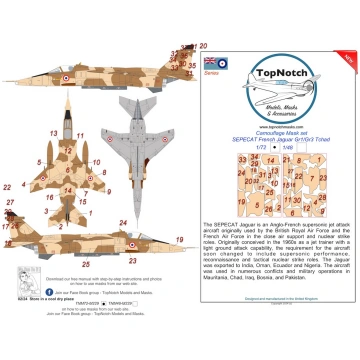 French Sepecat Jaguar Gr.1/Gr.3 - Tchad 2 Camoufla