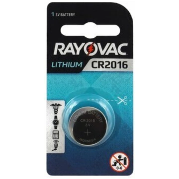 RAYOVAC Litija baterijas. 1gab (CR2016) | CR2016 |