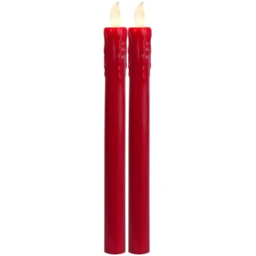 LED Vaska svece Star Trading Presse, 2gb, sarkana,