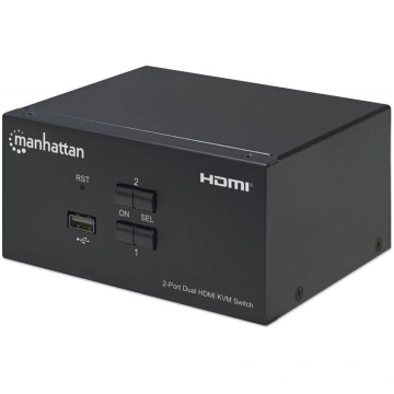 KVM slēdzis Manhattan HDMI/USB 2x1 Dual-Monitor Vi