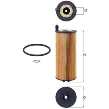 Eļļas filtrs MAHLE OX 1302D