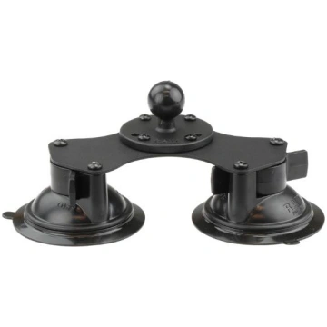 UNPKD RAM DBL SUCTION CUP BASE W BALL RAM Mounts