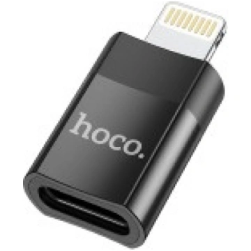 Adapteris Hoco UA17 Lightning to Type-C black
