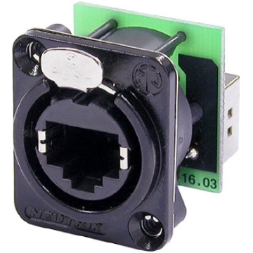 NEUTRIK NE8FDP-B etherCON RJ45 paneļligzda