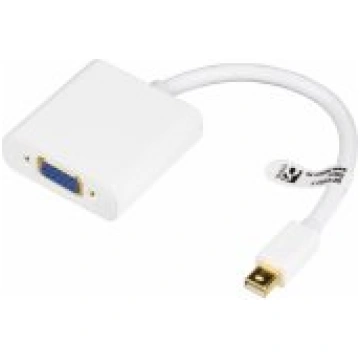 Deltaco Adapter mini DisplayPort to VGA White akse
