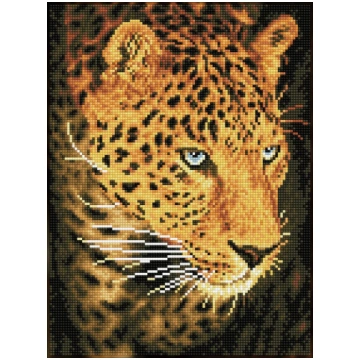 Dimantu mozaīka Diamond Dotz Leopard Portrait SD5.