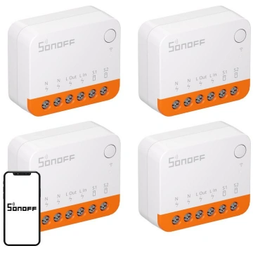 SONOFF MINIR4 (Extreme) Switch, 4-Pack MINIR4 4Pac