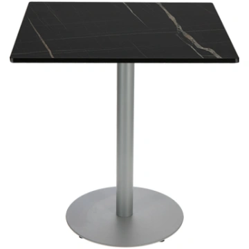 Circle Table- Square Top Compact HPL 12 mm