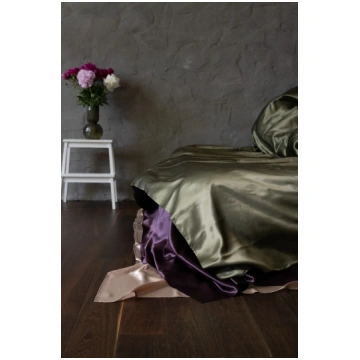 Segas pārvalks Olive, zīds (22mm) Charme Silk