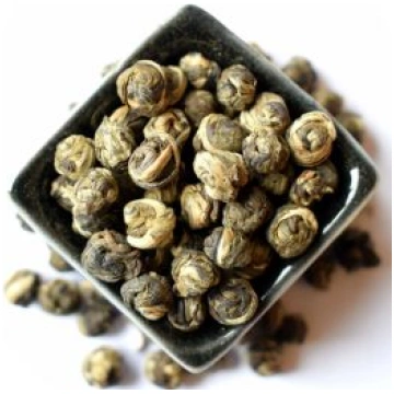 China Jasmine Dragon Phoenix Pearls, baltā tēja