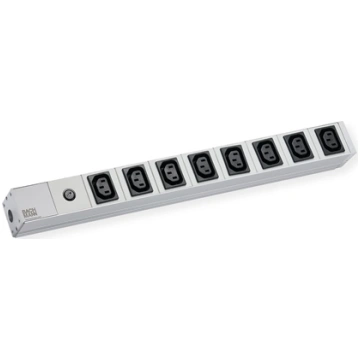 Bachmann 19" socket strip, 8x C13 socket, 1xC14 pl
