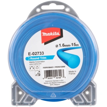 Trimmera aukla apaļa 1.6mm x 15m E-02733 MAKITA