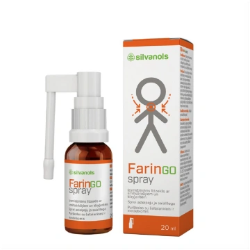 FARINGOSPRAY, aerosols, 20 ml Silvanols