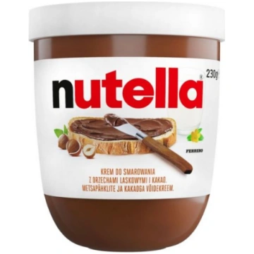 NUTELLA riekstu-šokolādes krēms, 230g FERRERO