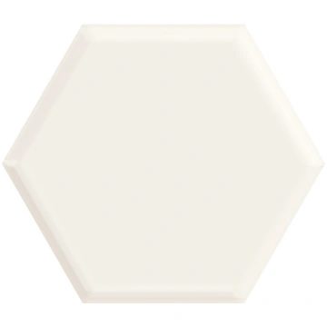 IDEAL hexagons balts glanc. Struktura 19.8x17.1 PA