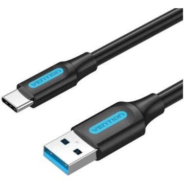 CABLE USB3.0 TO USB-C MALE/2M BLACK COZBH VENTION 