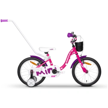 Bērnu velosipēds TABOU Mini ST, 12" rozā-balts