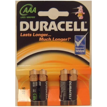 Duracell | AAA/LR03 | Alkaline Basic MN2400 | 4 pc