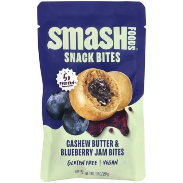 Smash Foods, Snack Bites, Cashew Butter & Blueberr