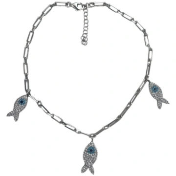 GOLDFISH ANKLET ORO/ARGENTO - SILVER