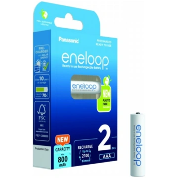 PANASONIC Eneloop batteries. AAA 800 mAh 2-pack. B