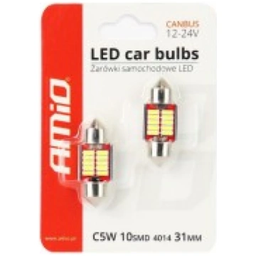 Aвтoлaмпoчкa LED CANBUS 4014 10SMD Festoon C5W C10