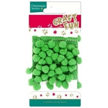 Dekoratīva lente ar pomponiem bērniem Craft with f