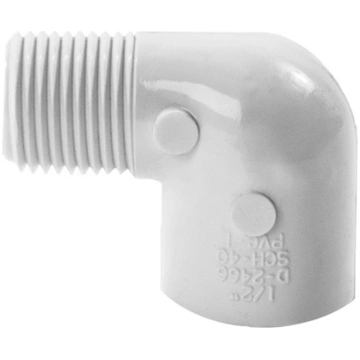 Līkums Nibco, 90 °, 1/2 collas – Ārējā vītne/1/2 c