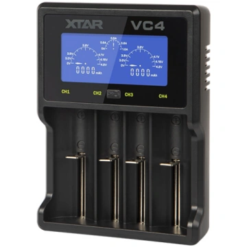 XTAR VC4 charger for 18650 battery Blow 75-450