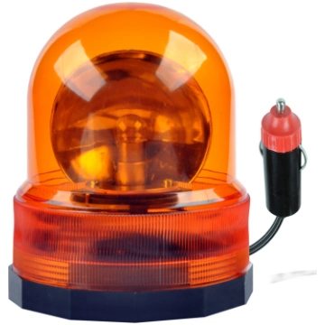 Bākuguns | Brīdinājuma lampa oranža 24V | Rotējoša