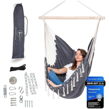 BELLAMATILDA Hanging Chair with 3 Cushions + 360° 