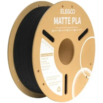 ELEGOO PLA Matte kvēldiegs – melns