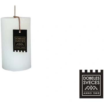 RUSTIKA CILINDRS 60x100 mm BALTS Baltic candles Lt